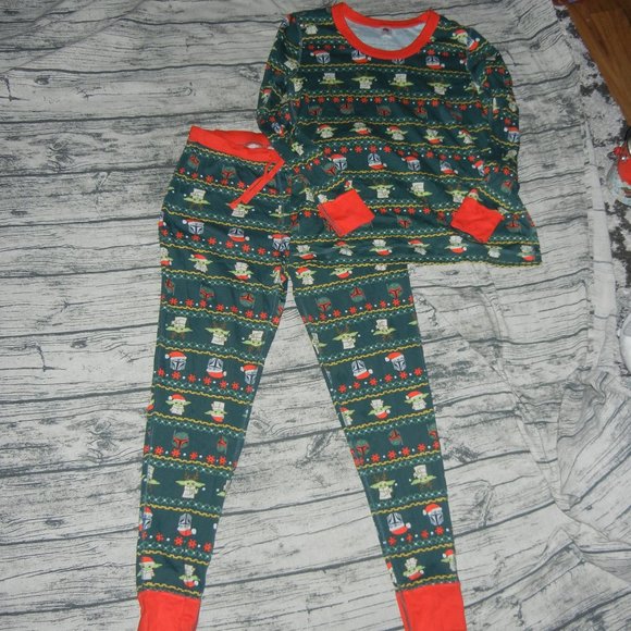 Hanna Andersson Star Wars Grogu Pajama Set Mens Shirt XL Pants L - Picture 2 of 3